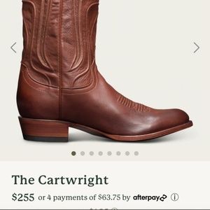 Tecovas Cartwright 10.5 boots (mens)